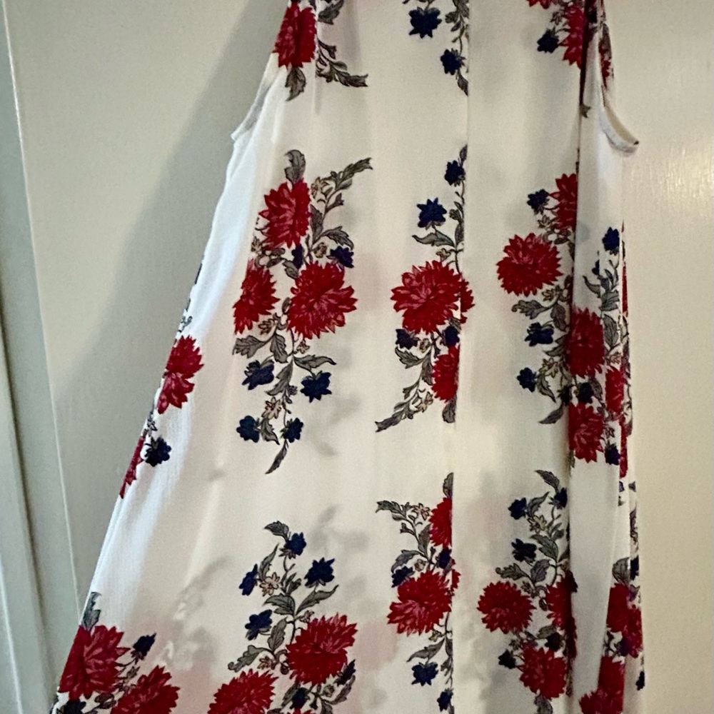 White Floral dress size L